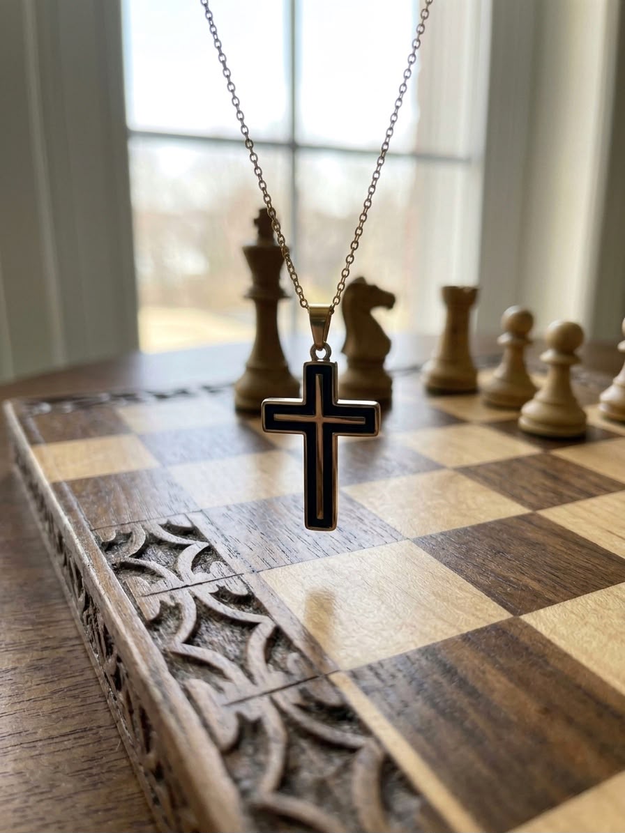 Midnight Cross Necklace