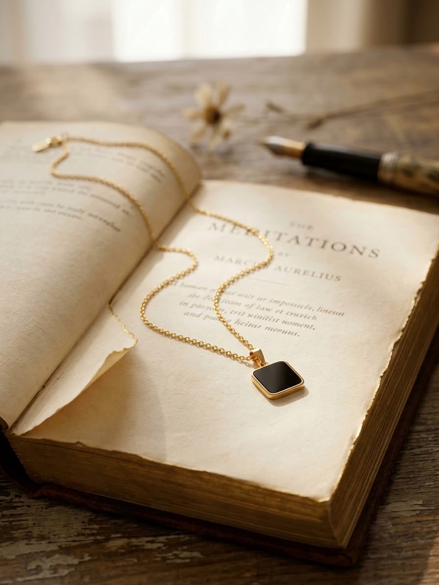 Elara Square Necklace
